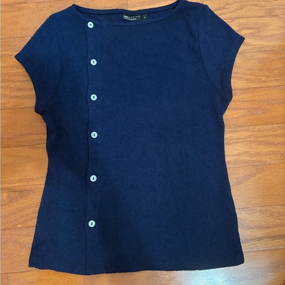 Blue button top - Picture 2 of 3